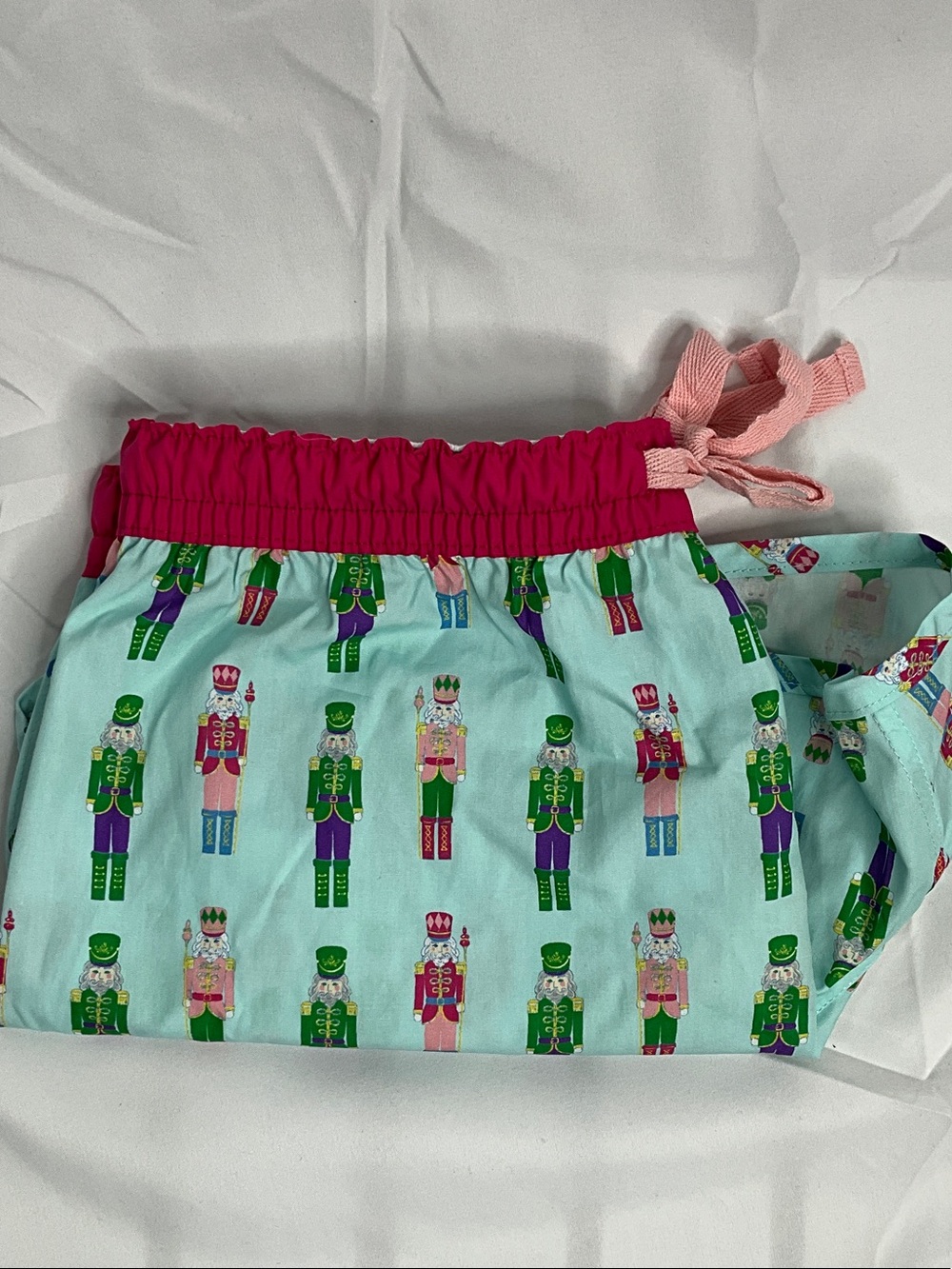 The Royal Standard Nutcracker Lounge Shorts with Pink Waistband - Picture 7 of 7